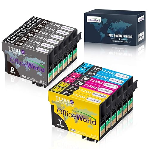 1 Go Inks Set Of 4 Ink Cartridges To Replace Epson T1295 Compatible / Non-OEM For Epson Stylus Office Printers (4 Inks - Foto 11